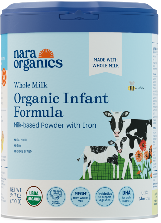 Organic Whole Milk Infant Formula – Full size cans – Nara Organics